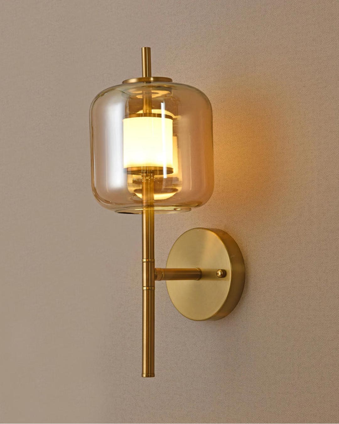 Valentino Wall Lamp - Amber - The Decor Kart