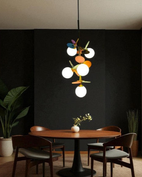 Citrus Bloom Cluster Pendant Light - 5 Blub