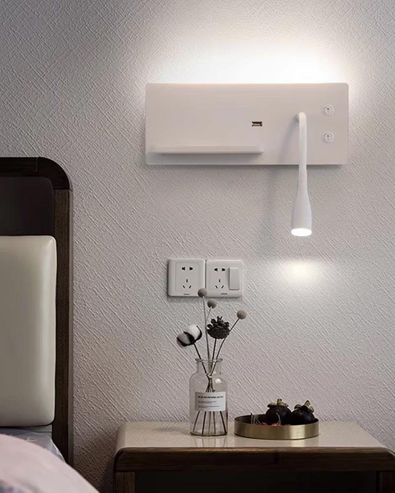 Spot Light with USB Charging & Wireless Fast Charger Body Type -WH