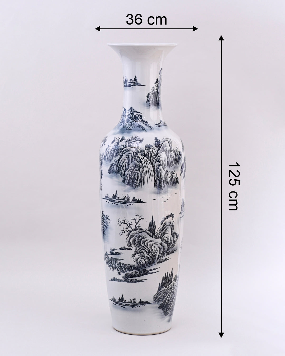 Timeless Landscape Tall Floor Vase - 125 cm