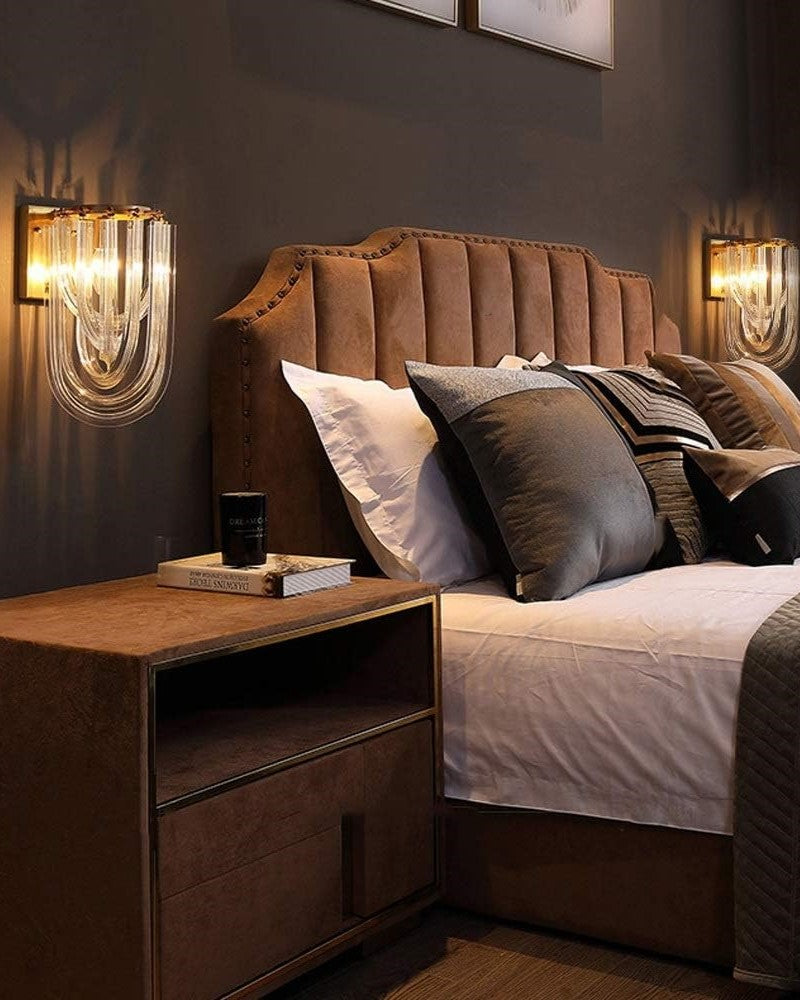 Led Postmodern Design Glass Wall Light