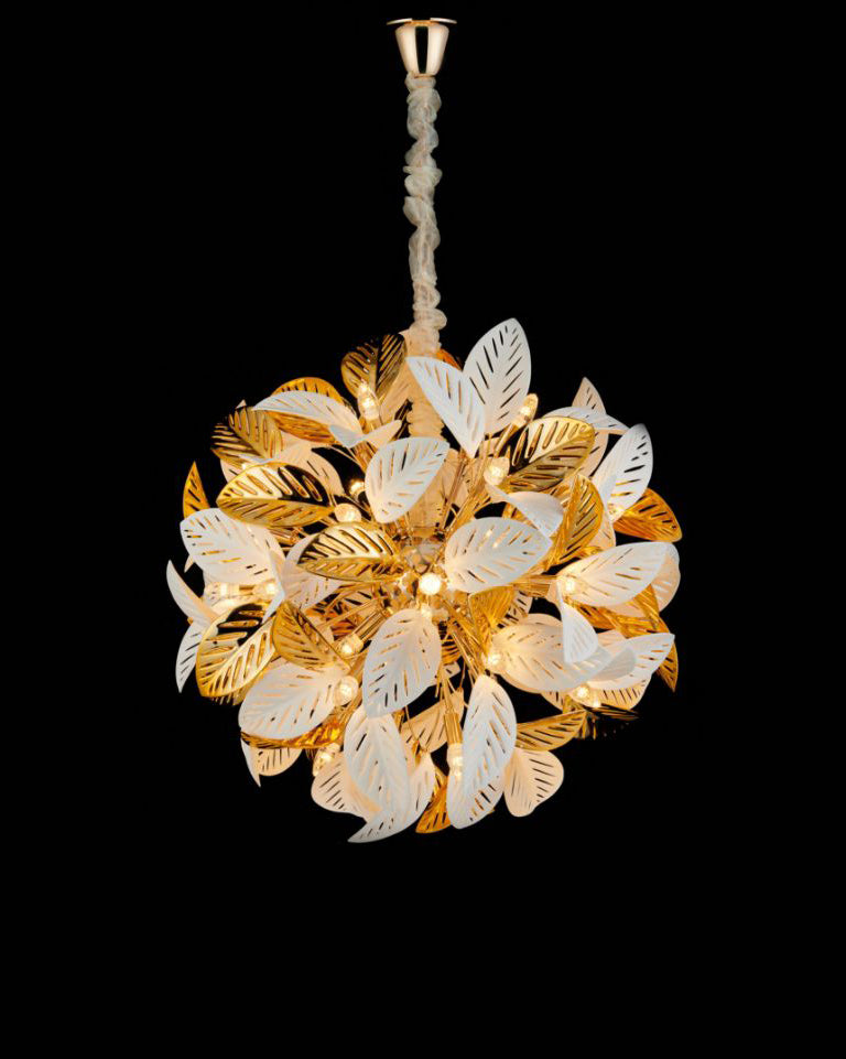 Leaf Cluster Pendant Chandelier - 40 Bulbs