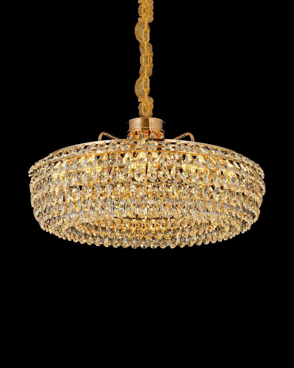 Luxe Round Crystal Chandelier - 750MM