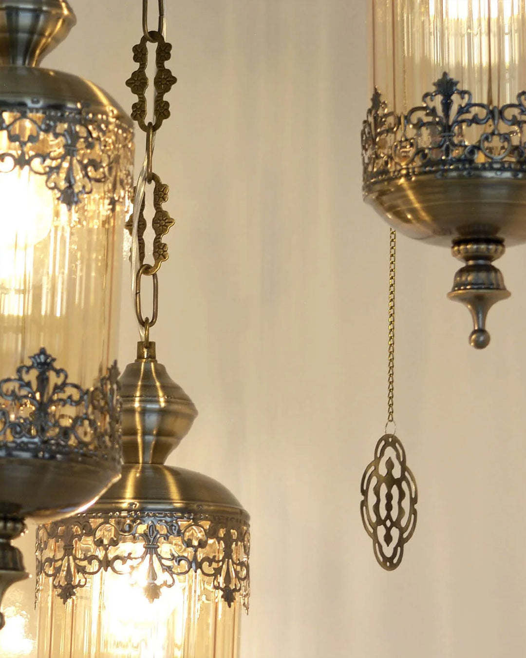 Vintage Moroccan Hanging Pendant Light