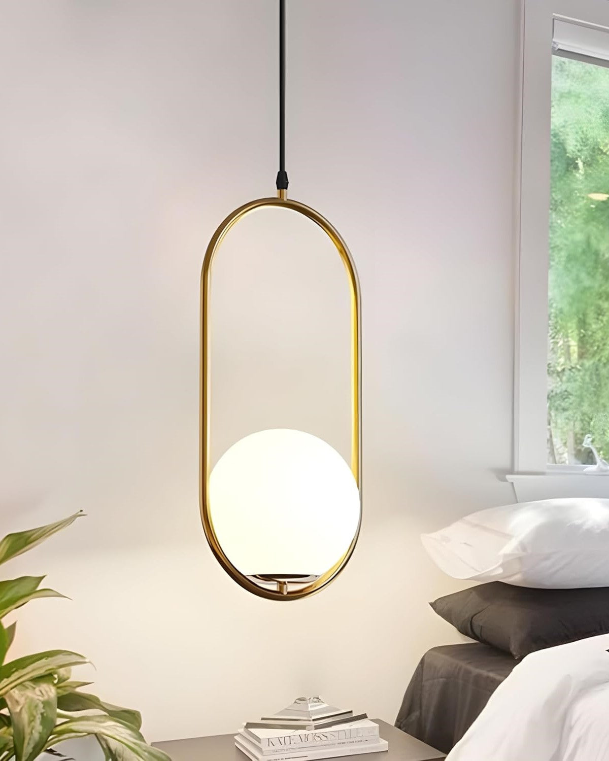 Minimalist Halo Loop Pendant Light