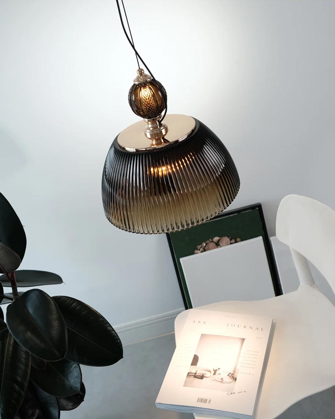 Green Glass Bowl Pendant Light - The Decor Kart