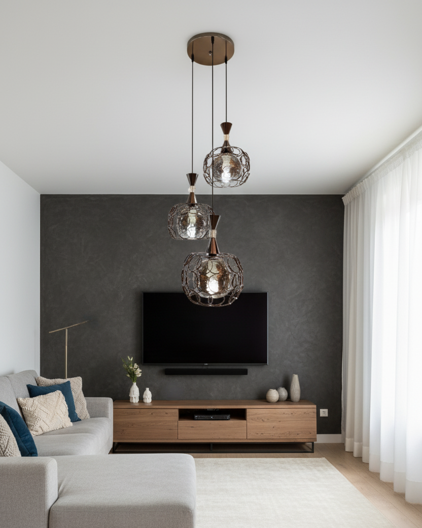 Bronze Orbit Pendant Light