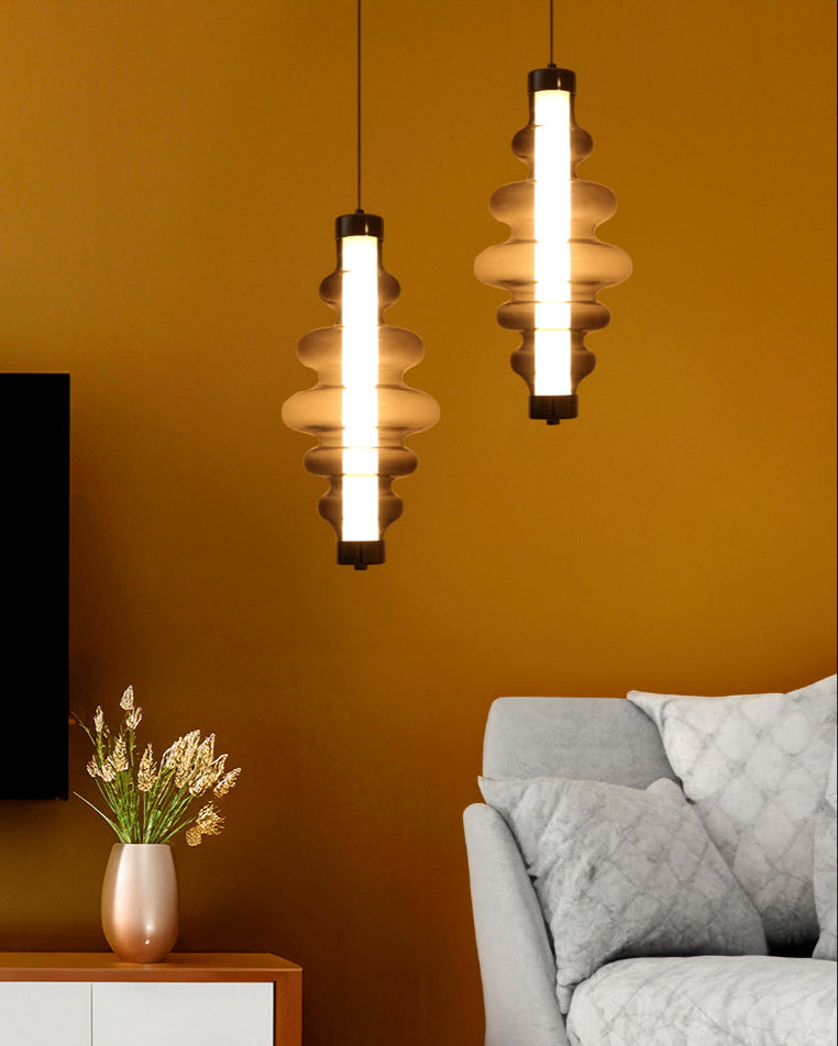 Aurora Globe Pendant Light - Smoke