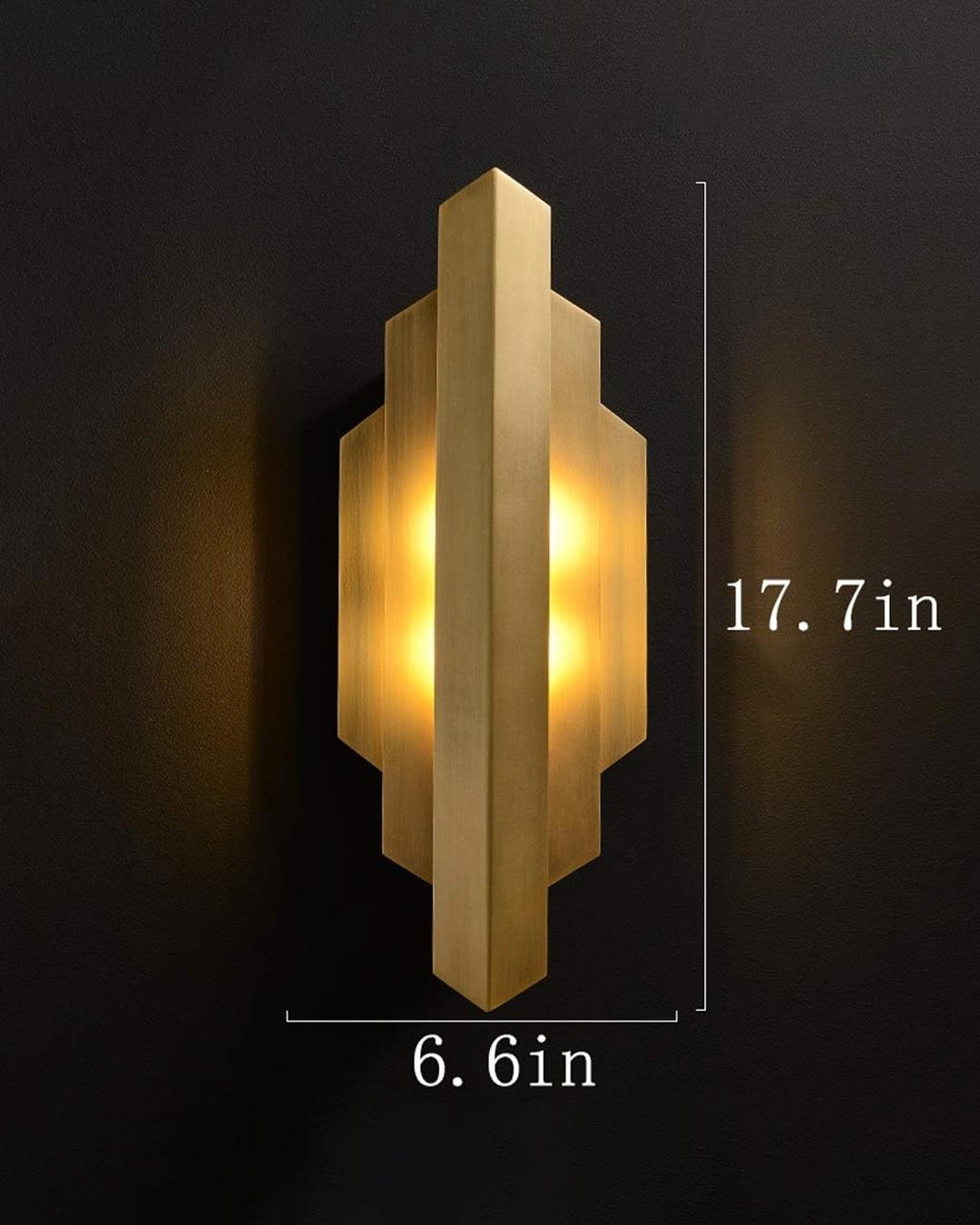 Postmodern Golden Wall Light - The Decor Kart