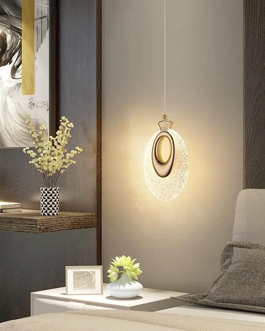 Tinsel Hoop LED Pendant Light - The Decor Kart