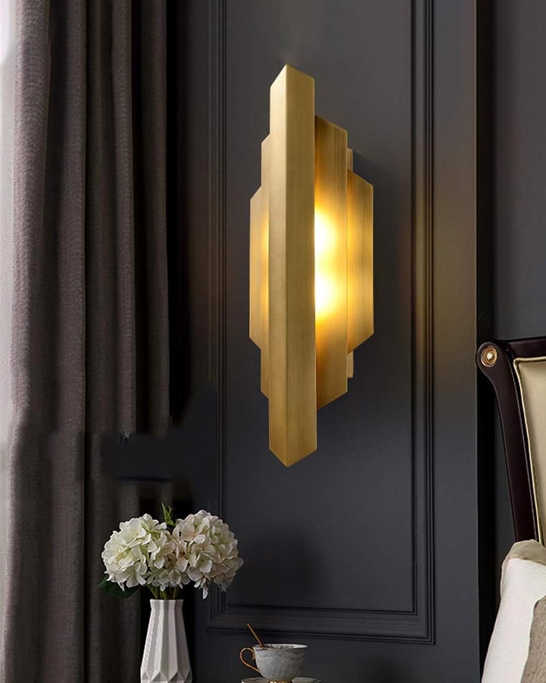 Postmodern Golden Wall Light - The Decor Kart