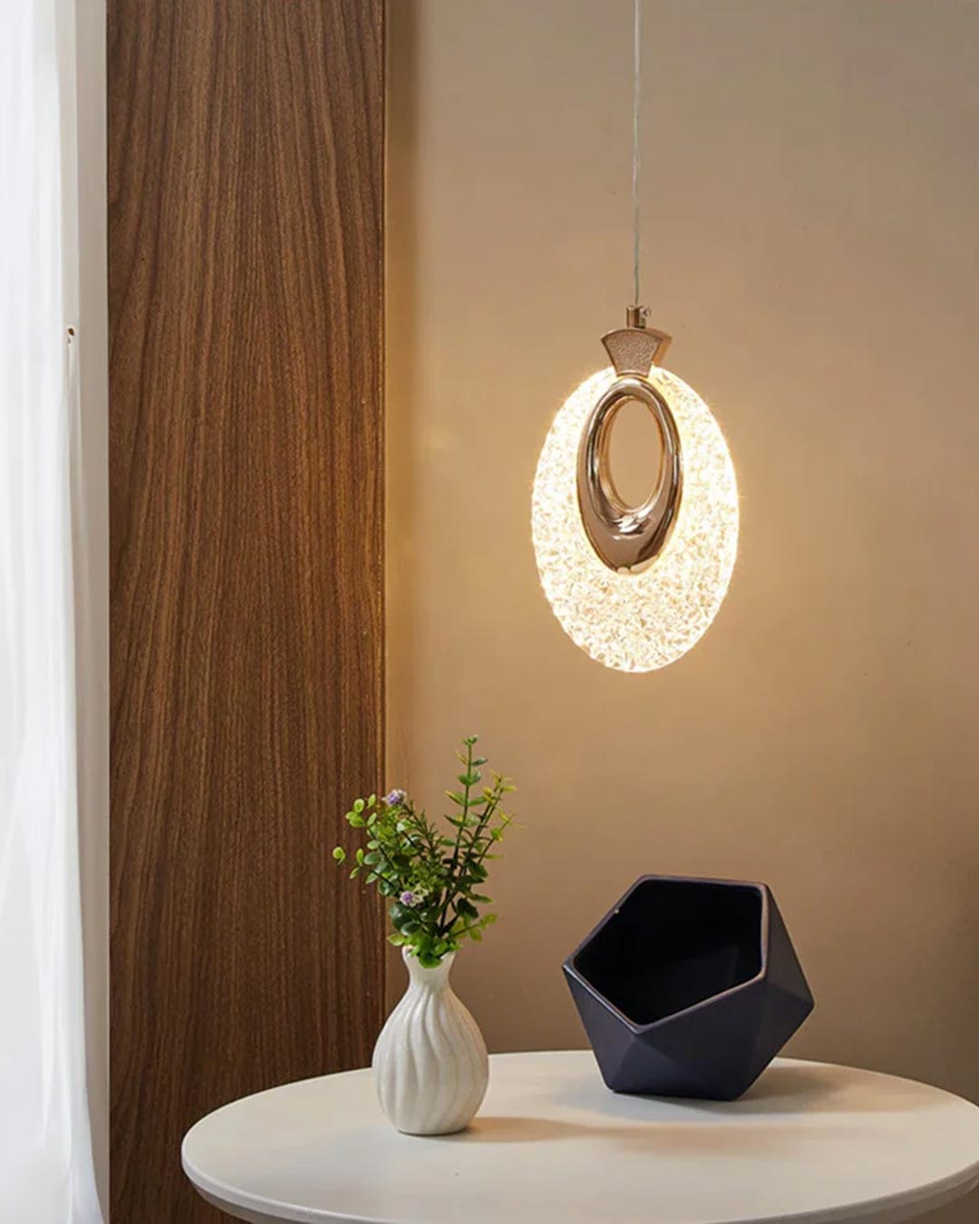 Tinsel Hoop LED Pendant Light - The Decor Kart