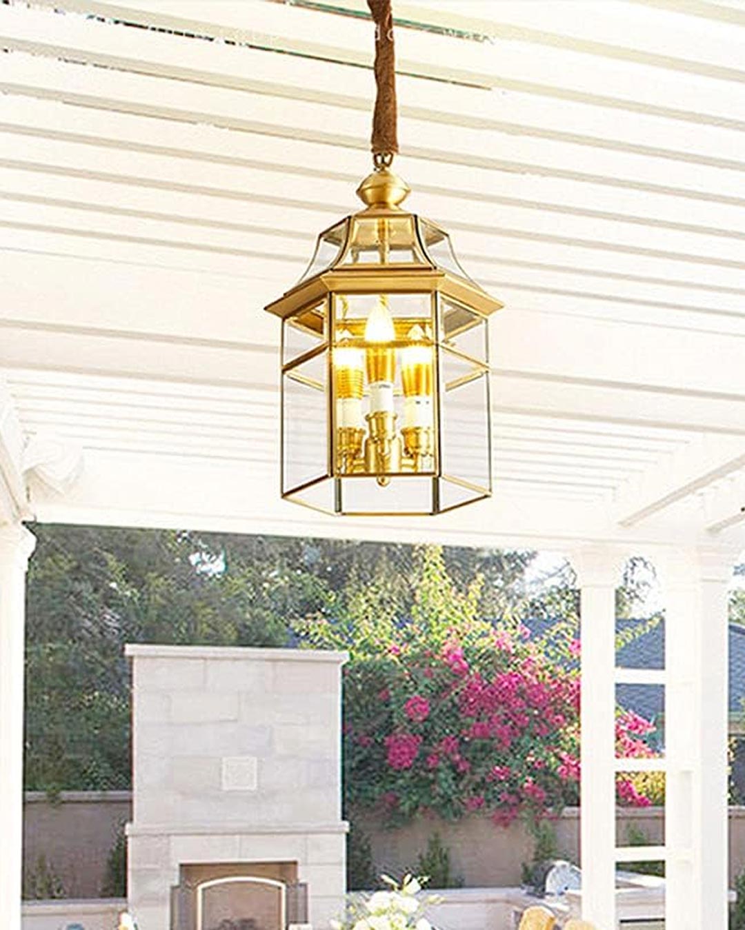 'European' Brass Pendant Light - The Decor Kart