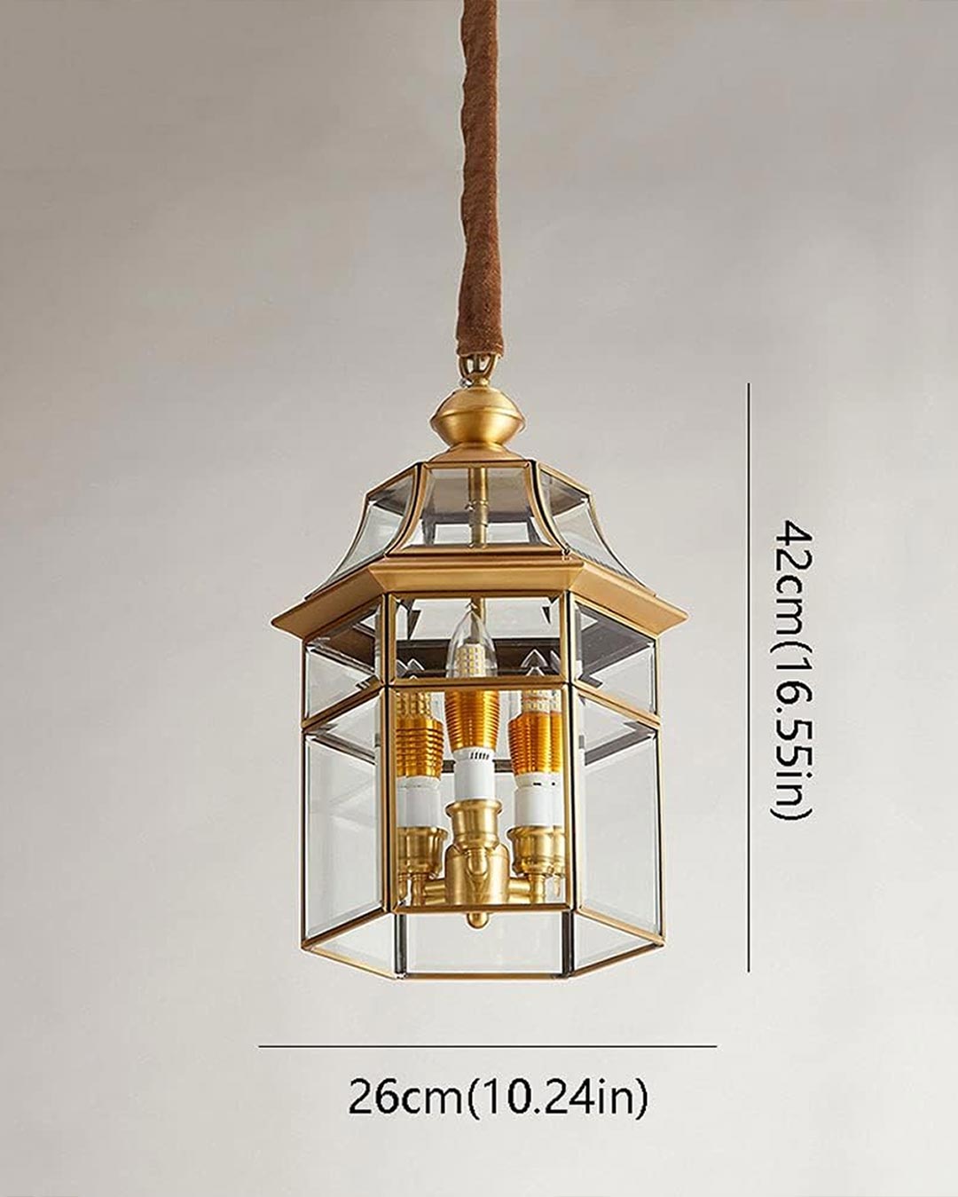 'European' Brass Pendant Light - The Decor Kart