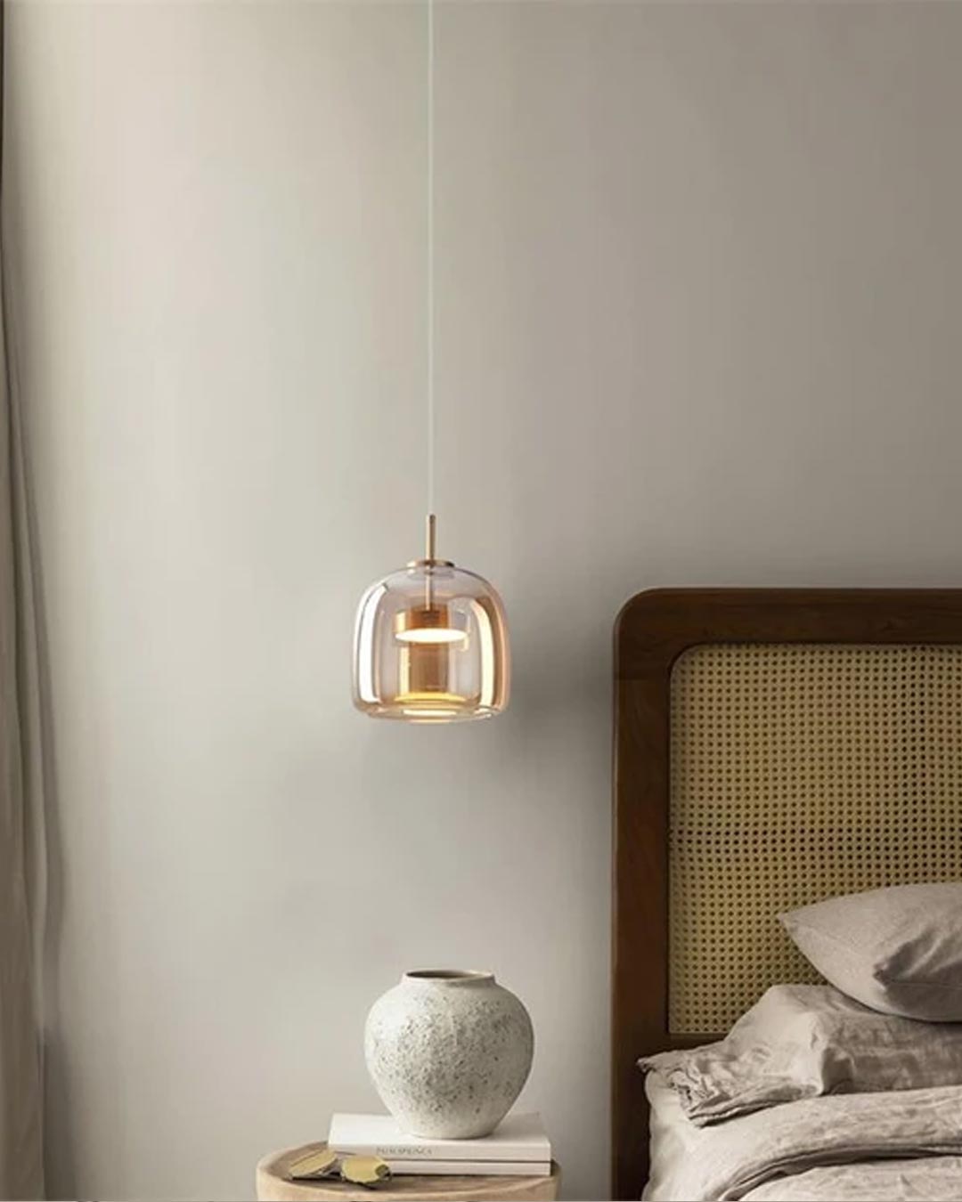 Valentino Ceiling Pendant Light - Amber - The Decor Kart