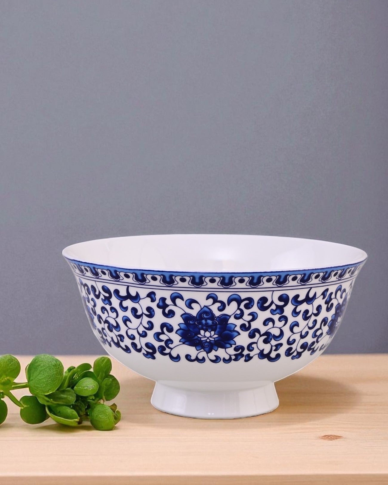 Blue Baroque Ceramic Katori - Set Of 6