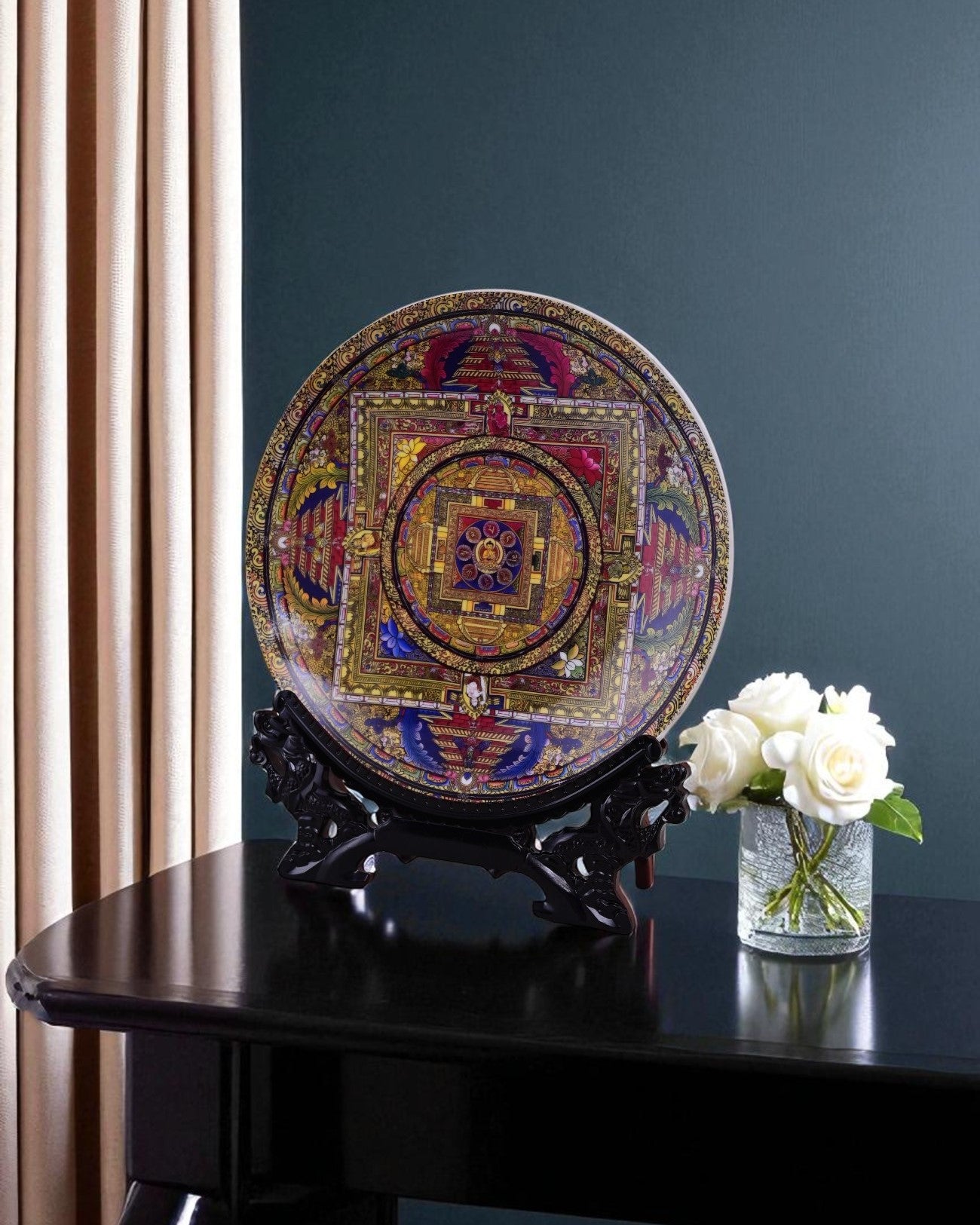 Mandala Art Decorative Plate - 10"