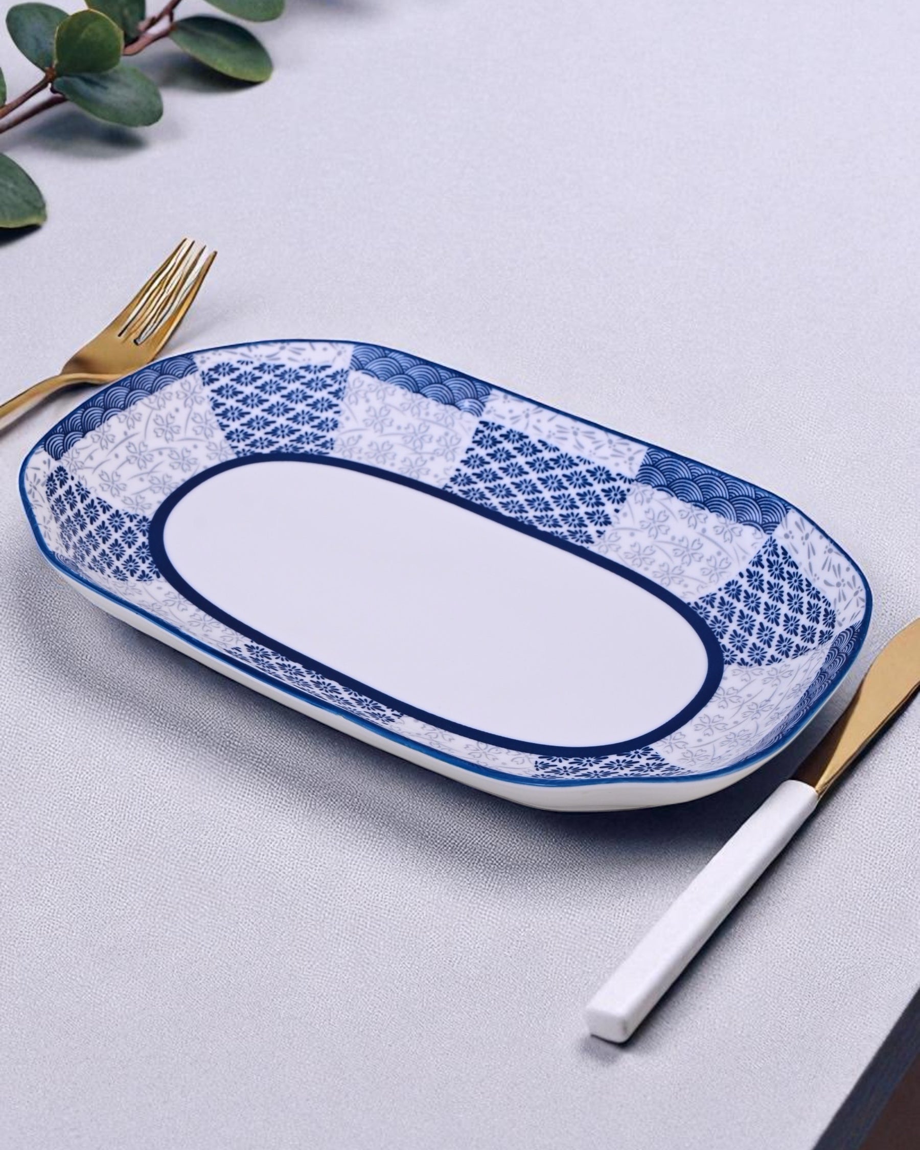 Midnight Mosaic Ceramic Platter