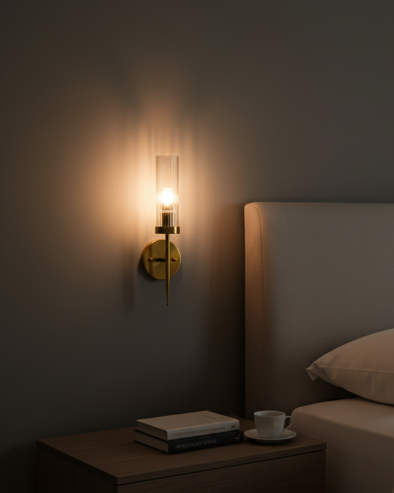 Glass Shade Wall Sconce Light