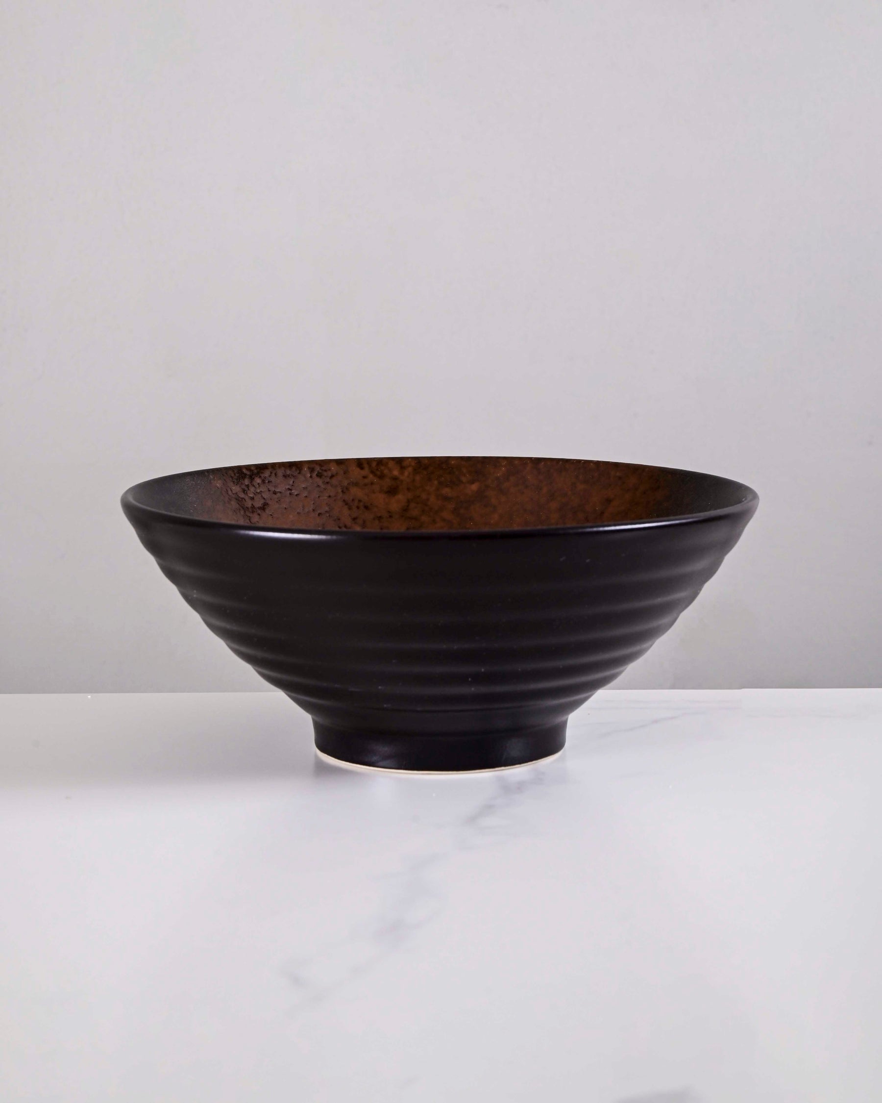 Charcoal Eclipse Ceramic Serving Bowl