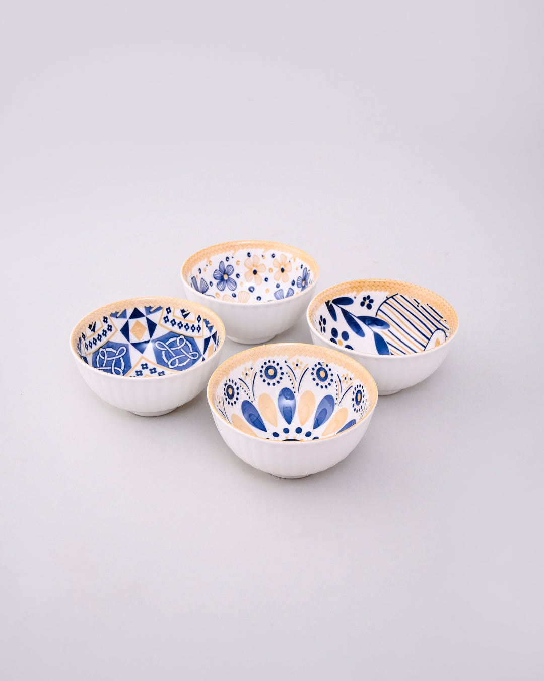 Indigo Artisan Katori - Set Of 4