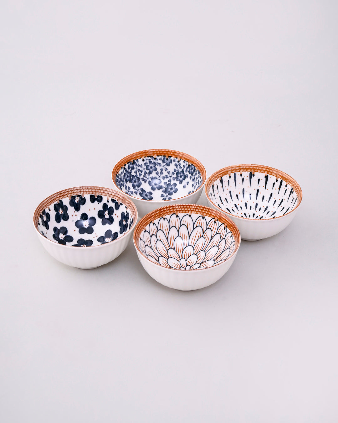 Floral Whimsy Katori - Set Of 4