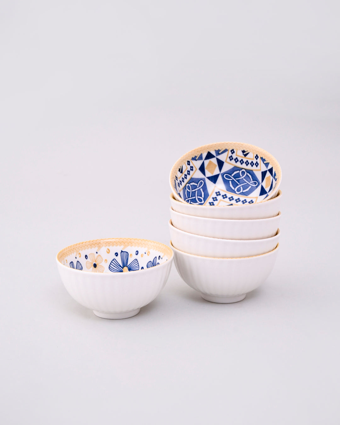 Indigo Artisan Katori - Set Of 6