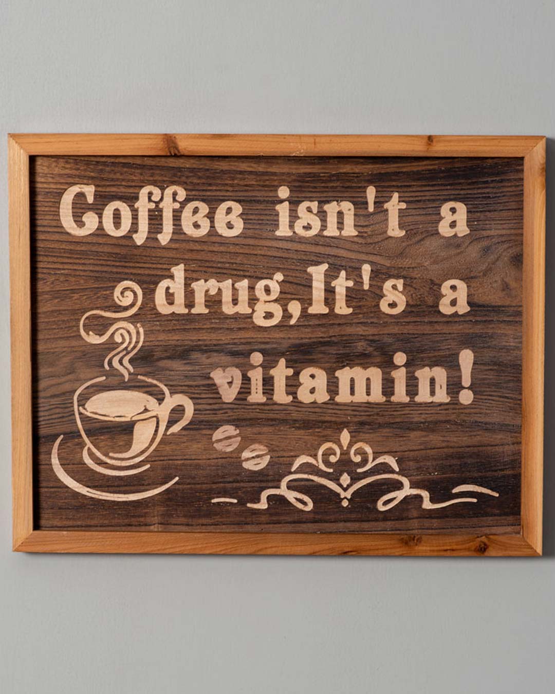 Vitamin Coffee Wall Art - The Decor Kart