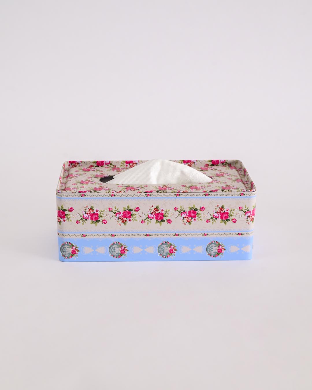 Vintage Floral Tissue Box Holder