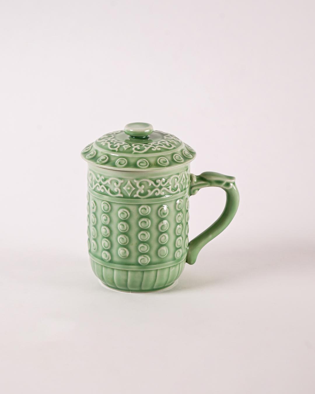 Oriental Harmony Mug - Celadon Green