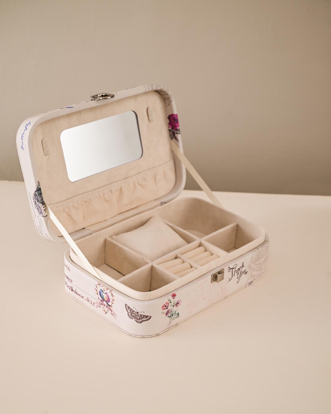 Butterfly Jewellery Organizer Box - Blue