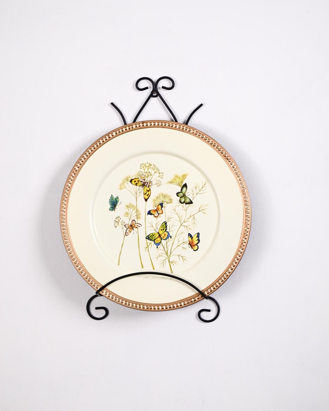 Butterfly Meadow Decorative Wall Plate With Stand - 13"