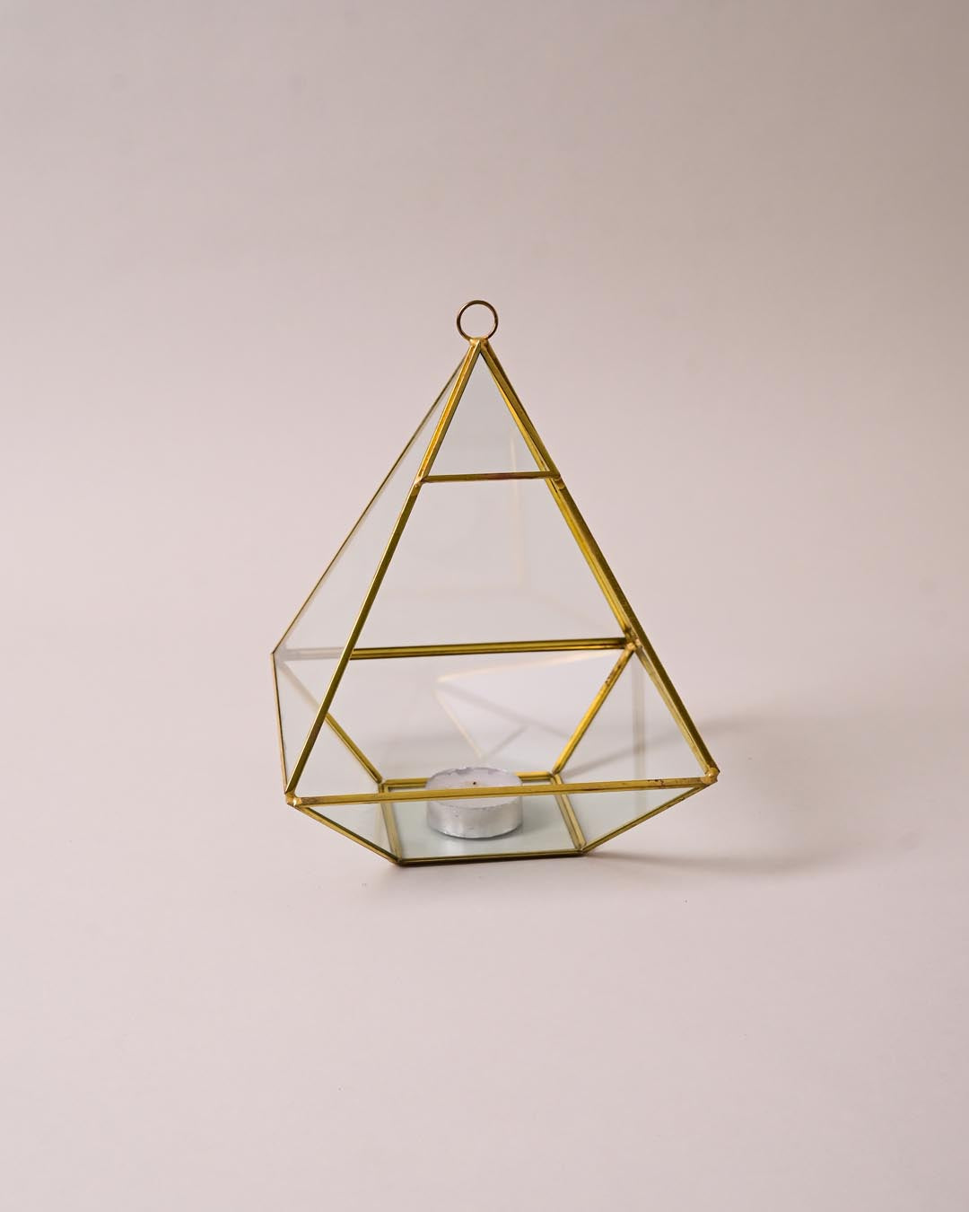 The Nest Gold Glass Terrarium