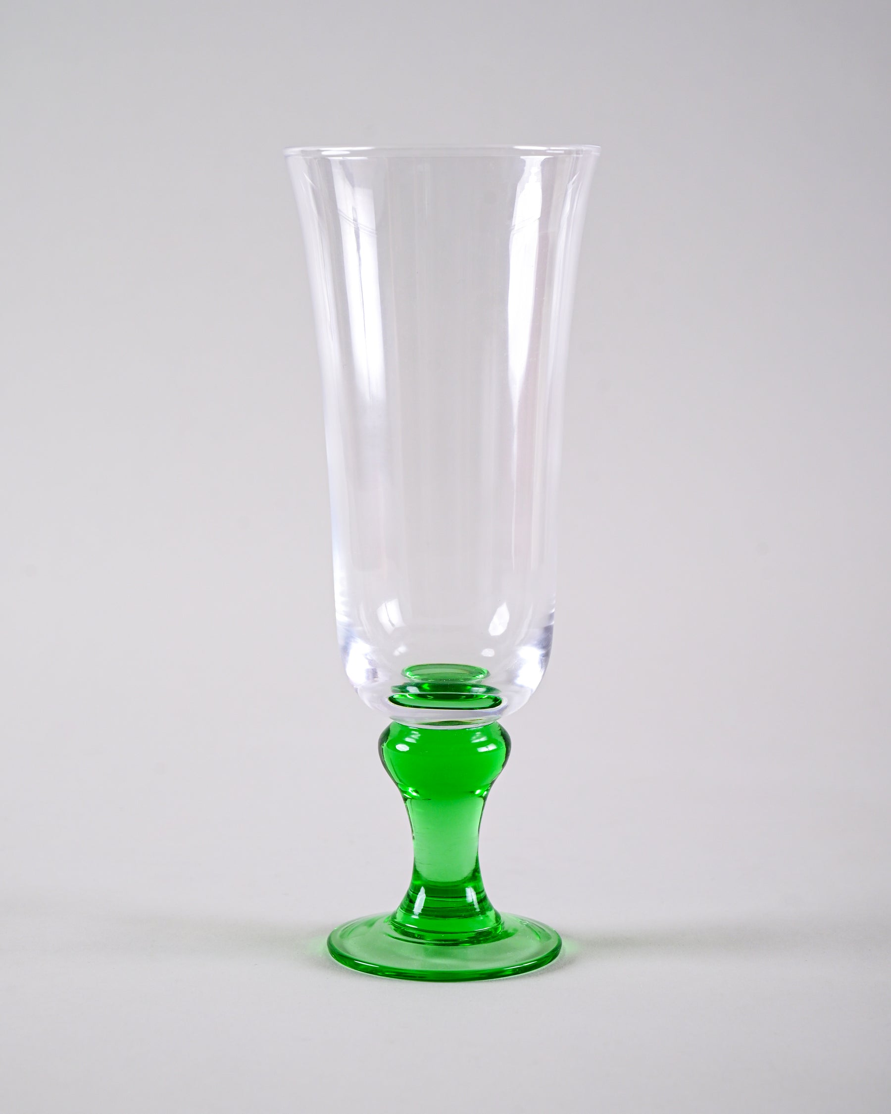 Swirl Green Hurricane Glass - Set of 6