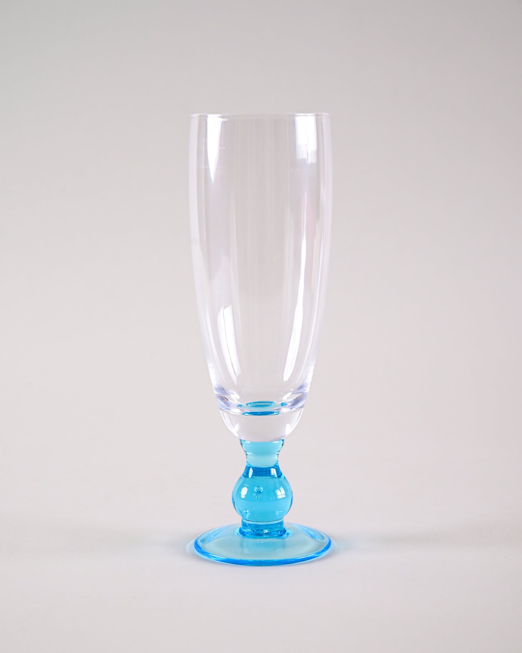 Swirl Blue Champagne Flute - Set of 6