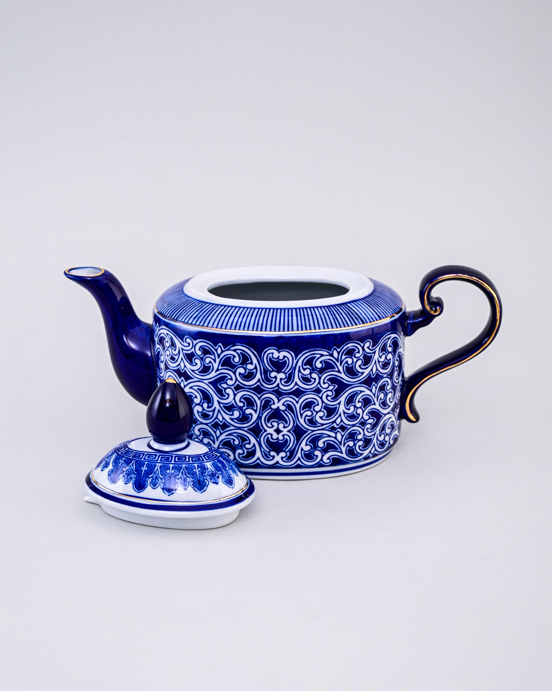 Classic Blossom Ceramic Tea Kettle