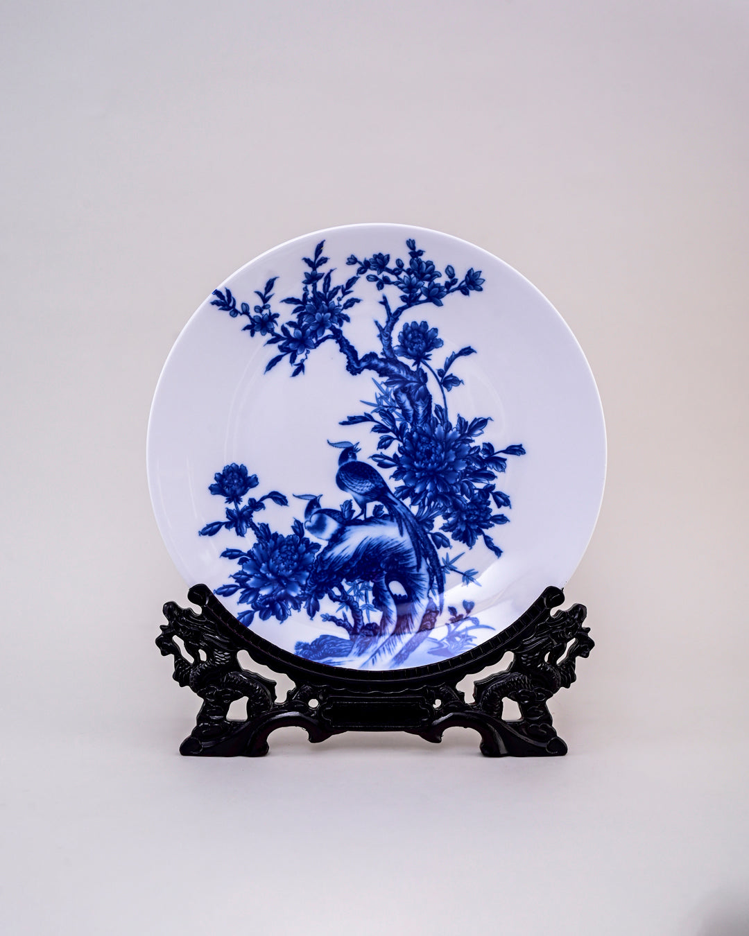 Bird Branches Ceramic Vase & Decorative Plate - Set Of 3