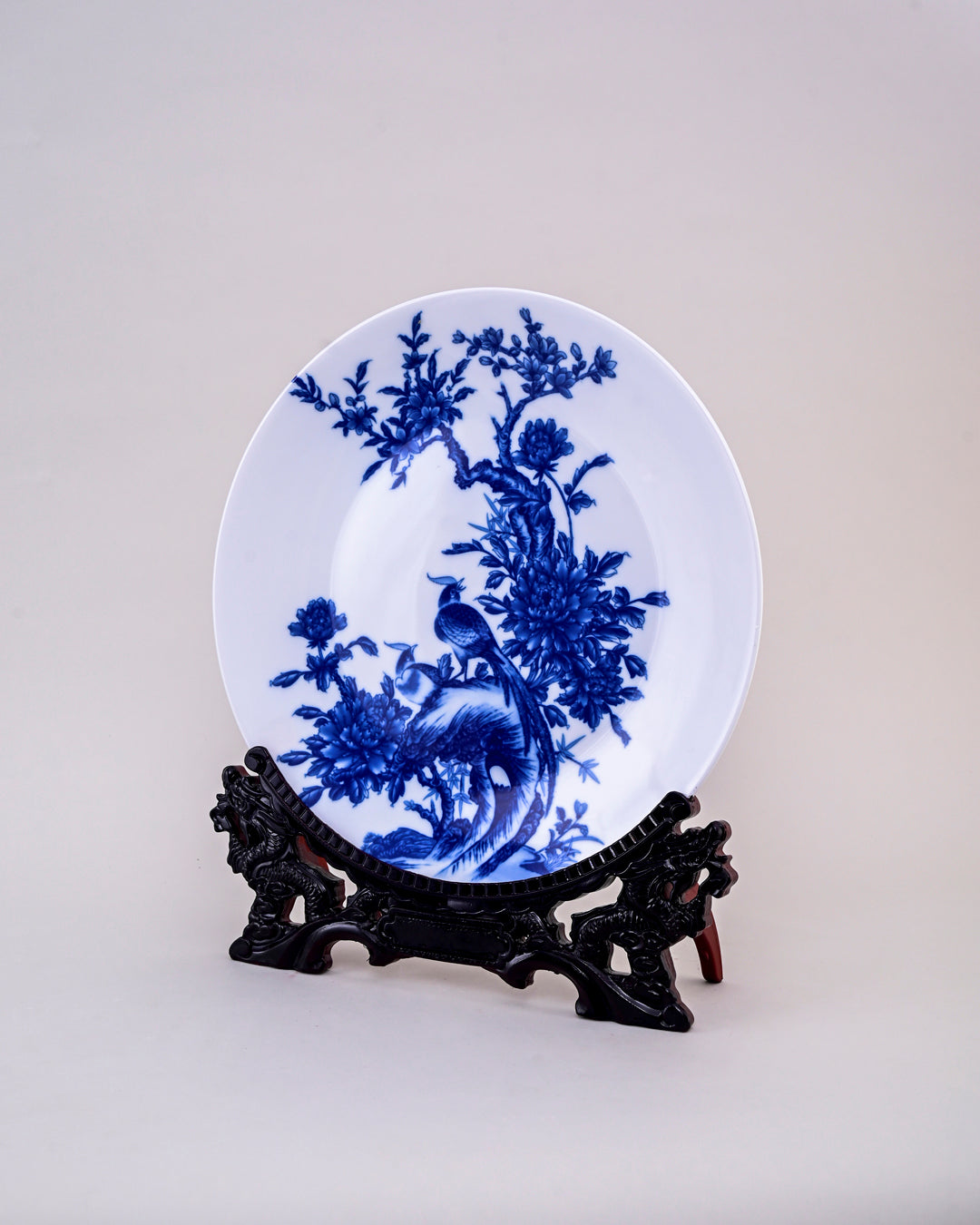 Bird Branches Ceramic Vase & Decorative Plate - Set Of 3