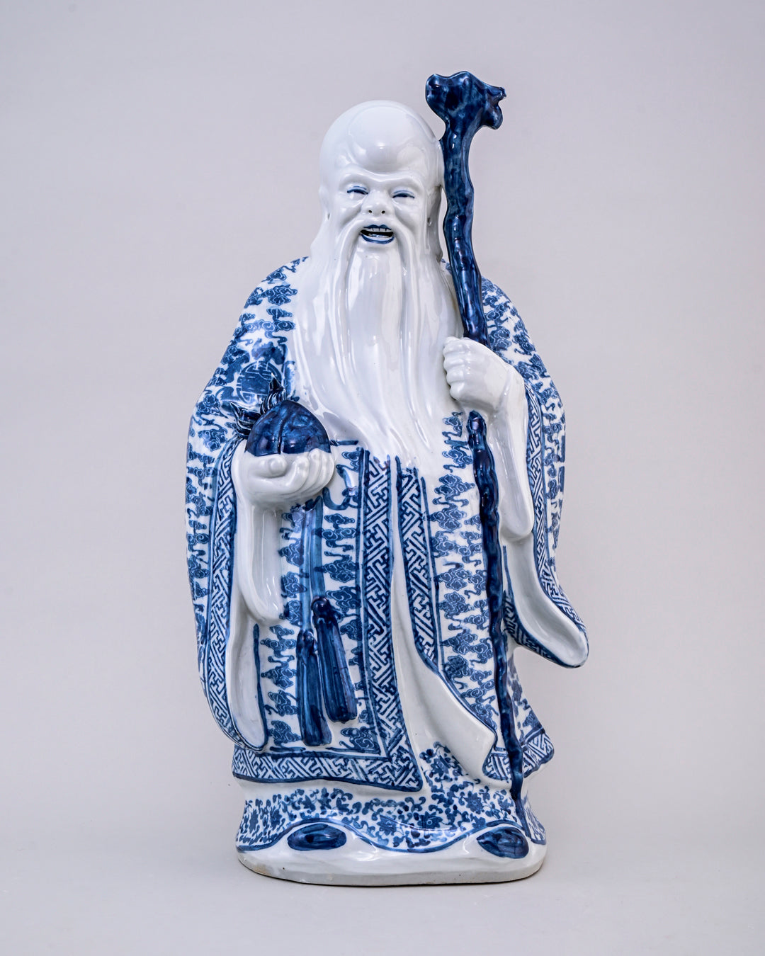 'The Three Star Gods' Porcelain Sculptures Large - Set of 3
