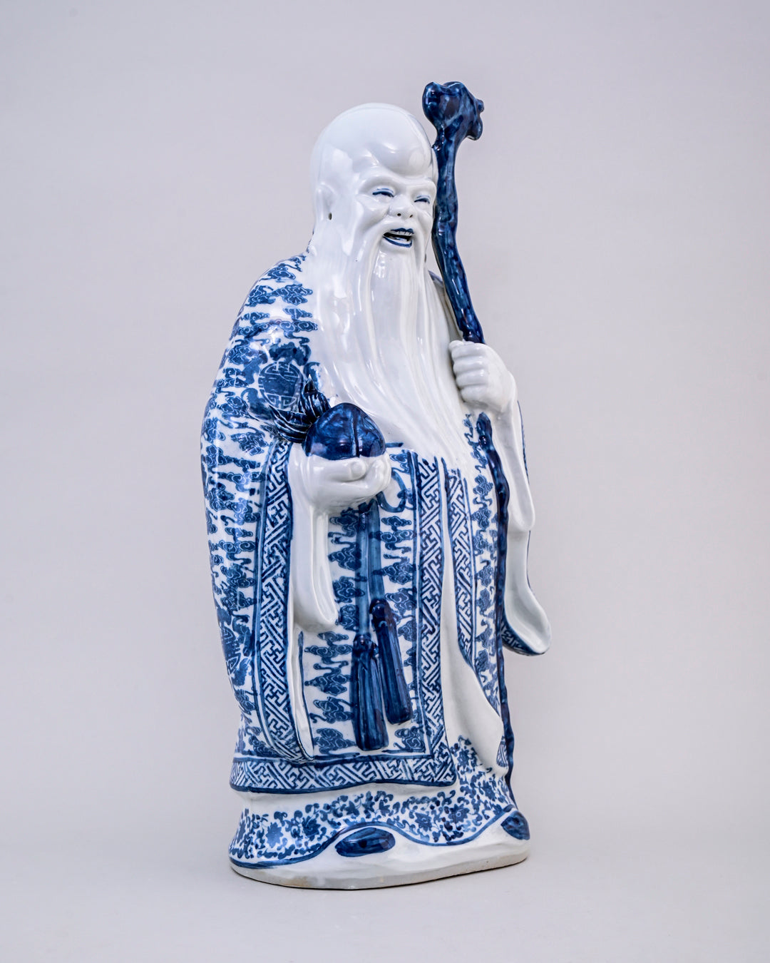 'The Three Star Gods' Porcelain Sculptures Large - Set of 3