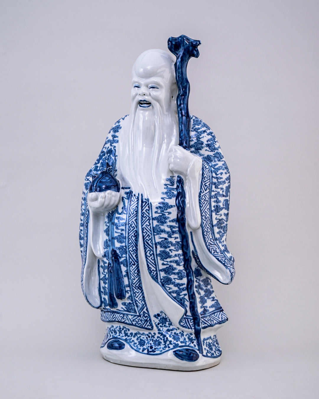 'The Three Star Gods' Porcelain Sculptures Large - Set of 3
