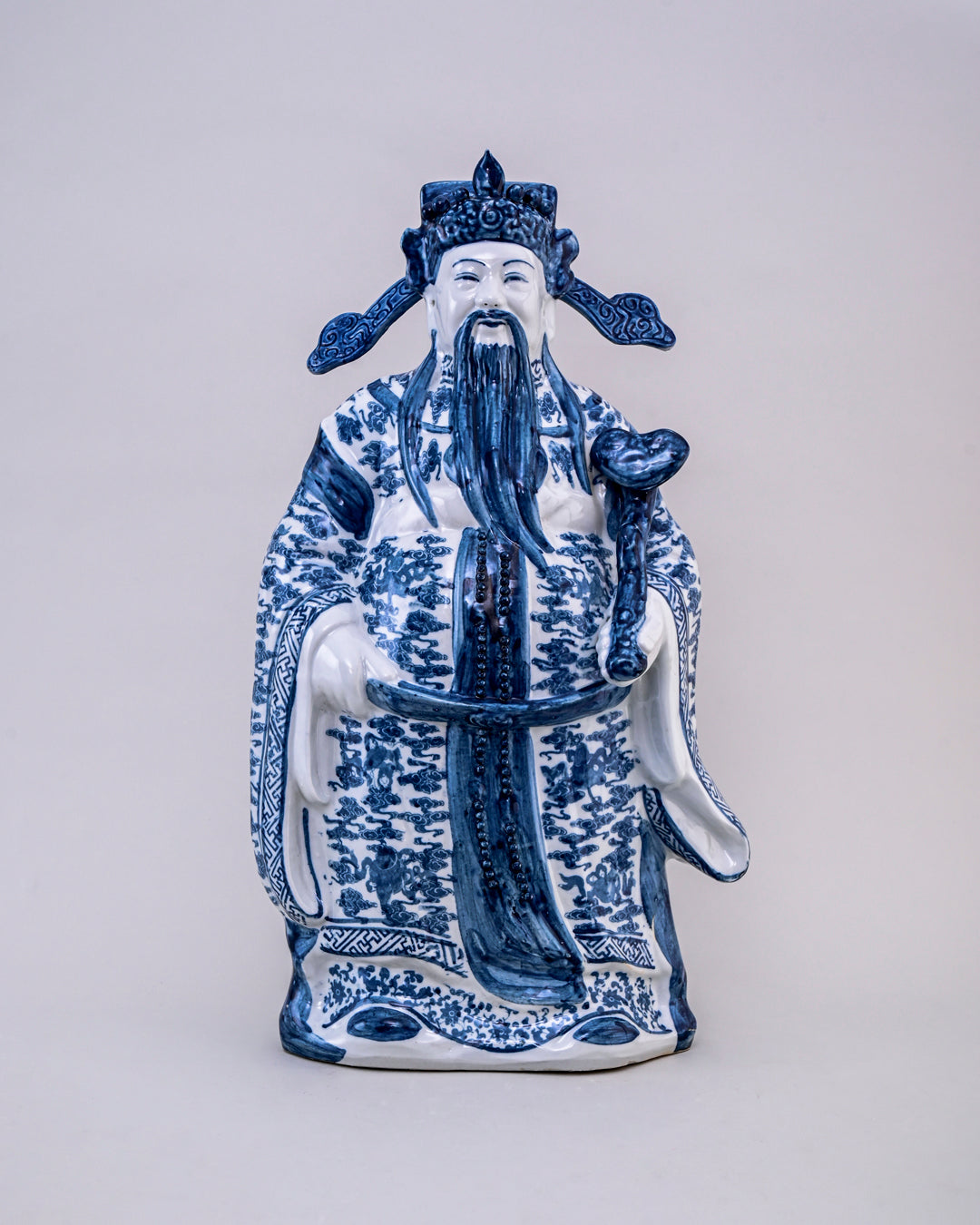 'The Three Star Gods' Porcelain Sculptures Large - Set of 3