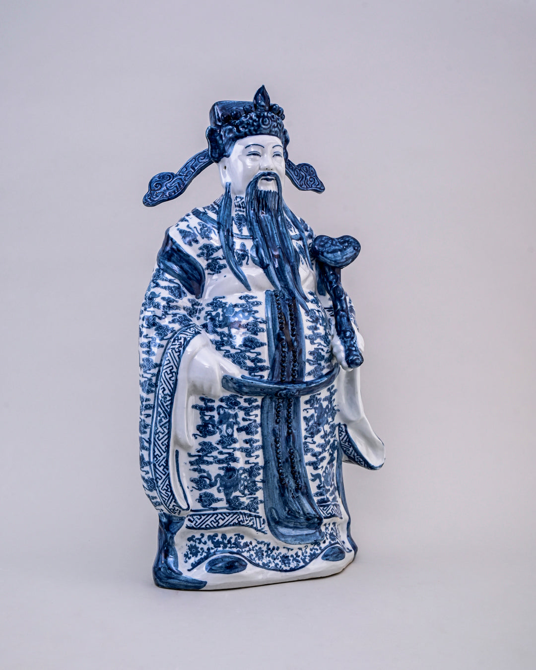 'The Three Star Gods' Porcelain Sculptures Large - Set of 3