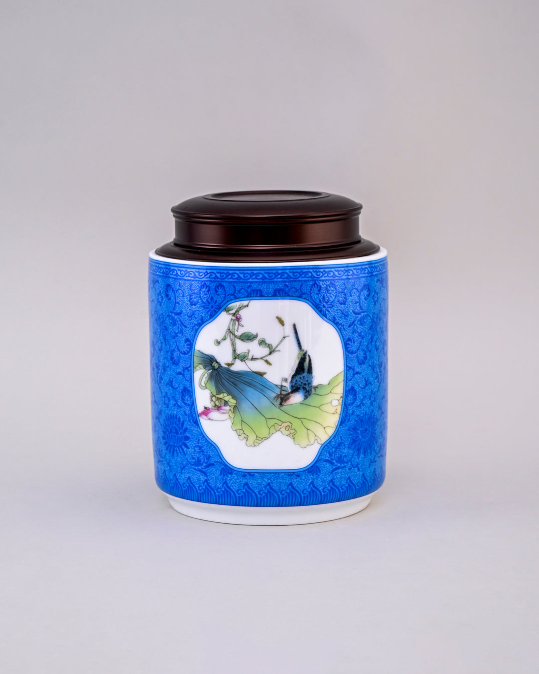 Canton Porcelain Storage Jar - Blue