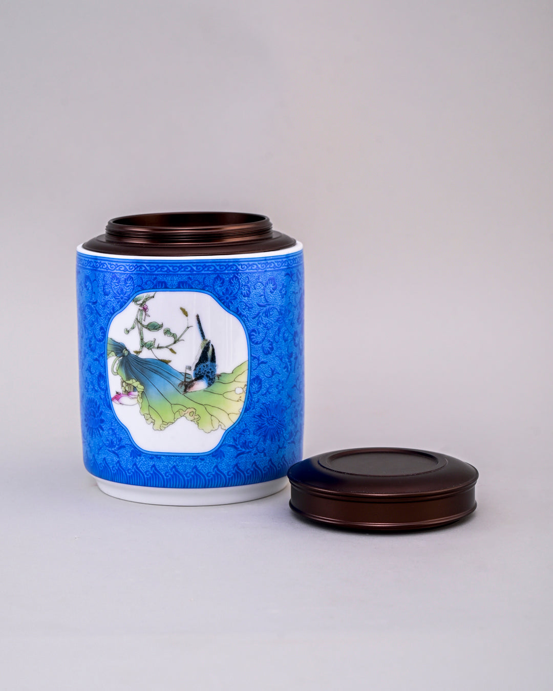 Canton Porcelain Storage Jar - Blue