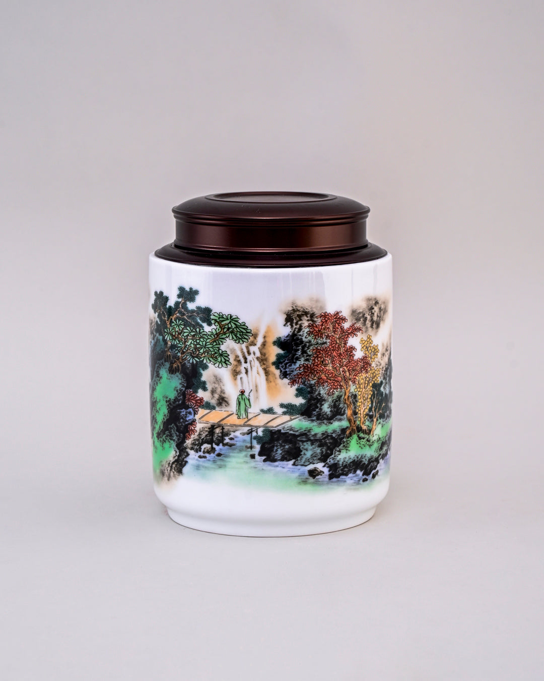 Imperial Landscape Porcelain Storage Jar