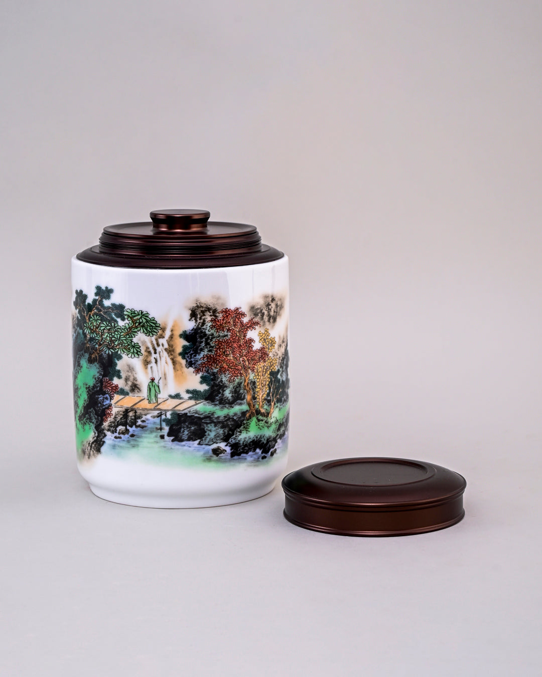 Imperial Landscape Porcelain Storage Jar