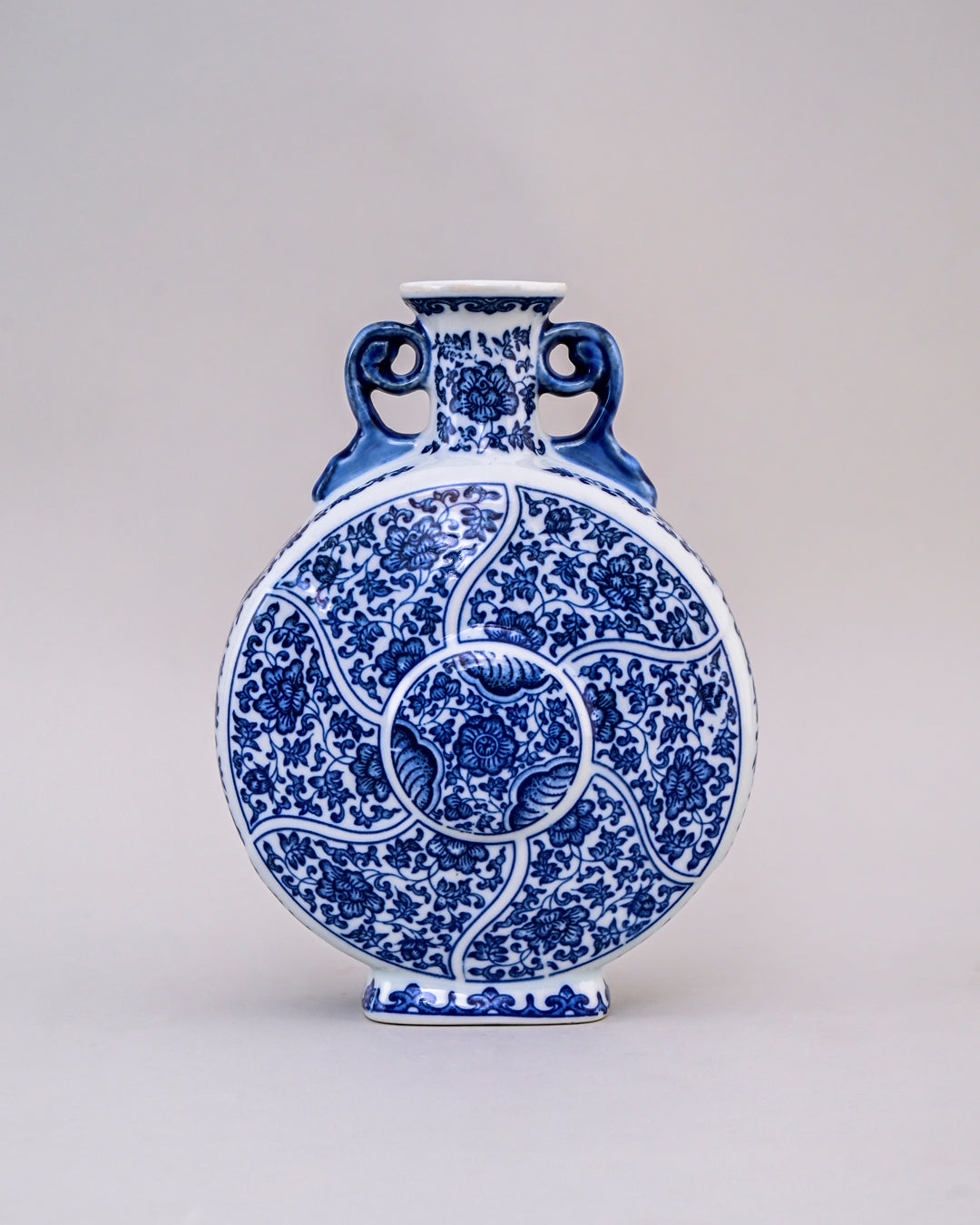 Blue and White Moon Vase