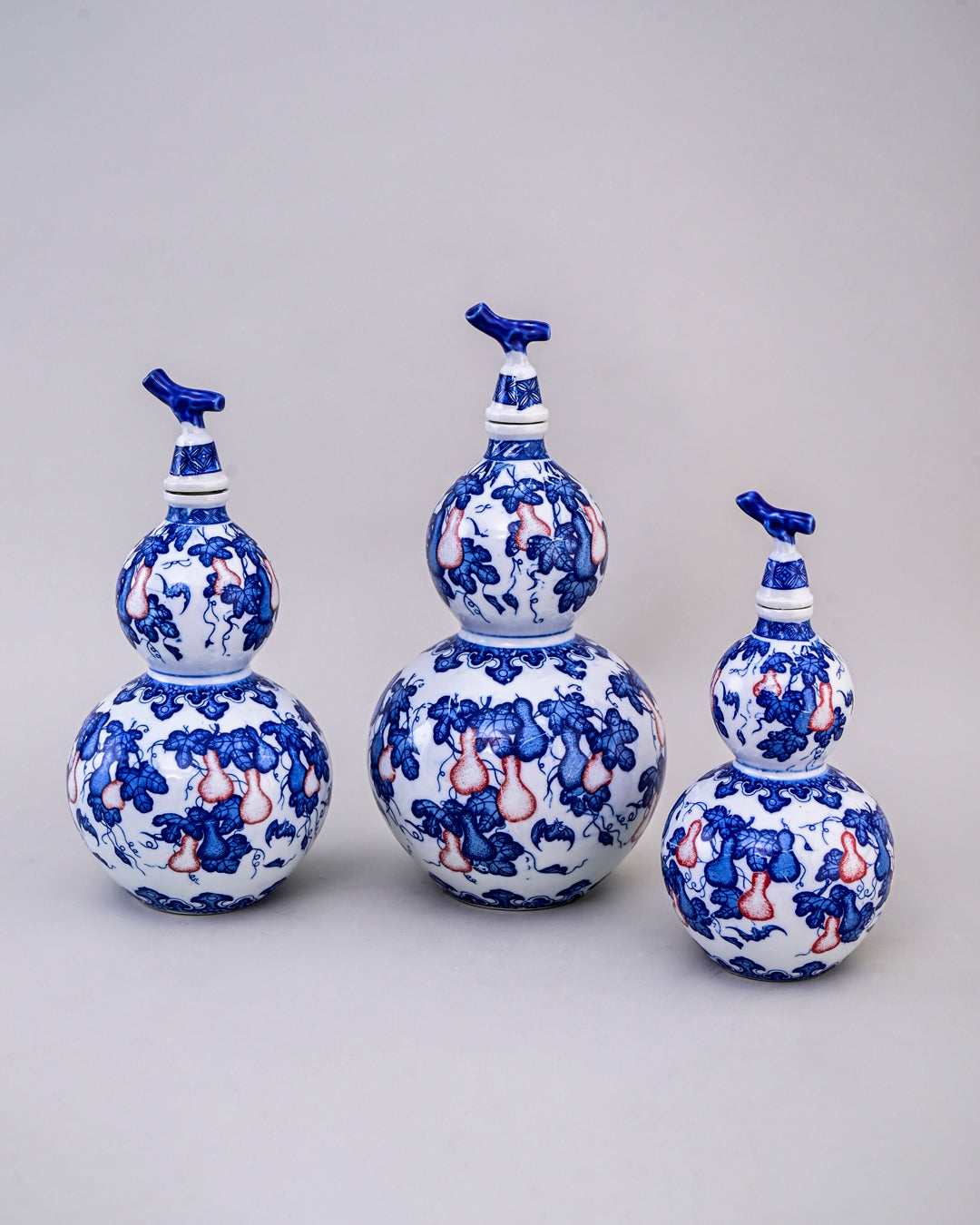 Blue and White Double Gourd Vase - Small