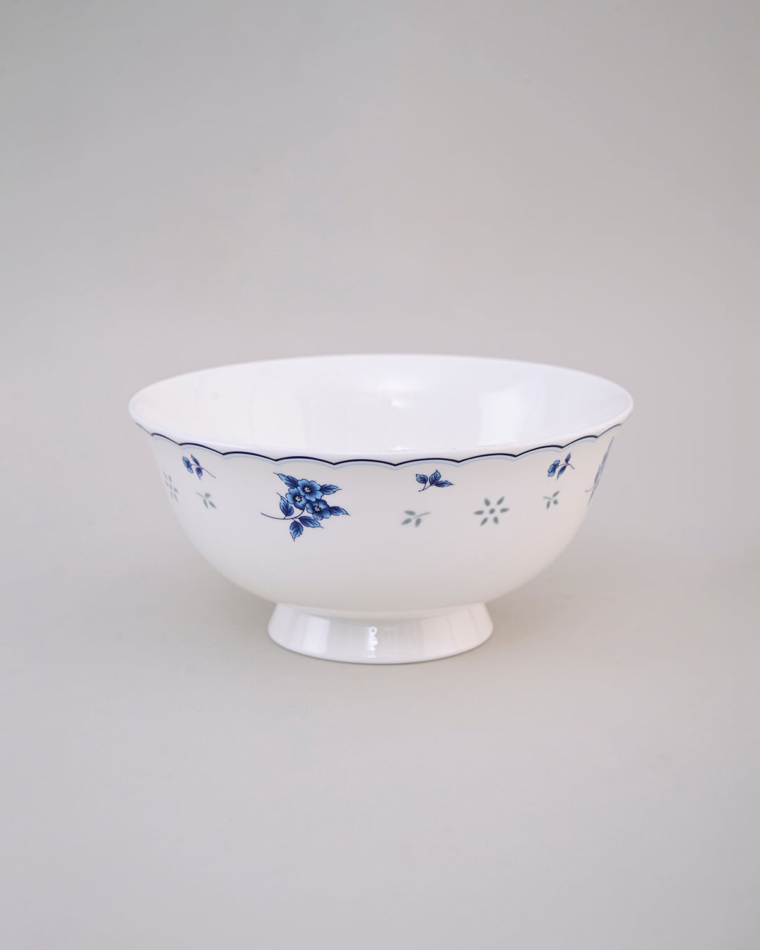 Blue Petal Elegance Ceramic Katori